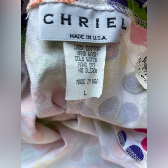 VTG Chriel Groovy Floral Pants Sz L  NWT - Picture 11 of 11